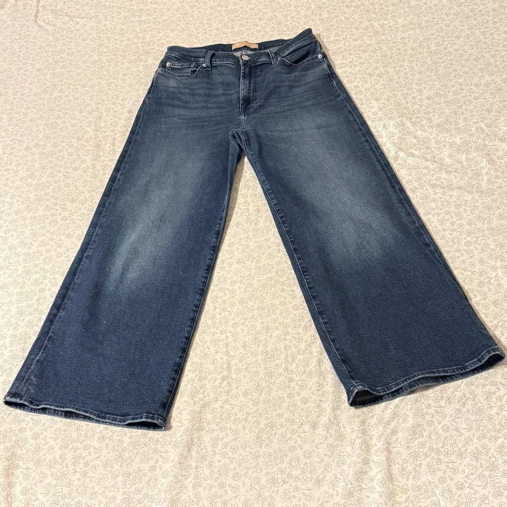 7 For All Mankind Dark Blue Flare Jeans